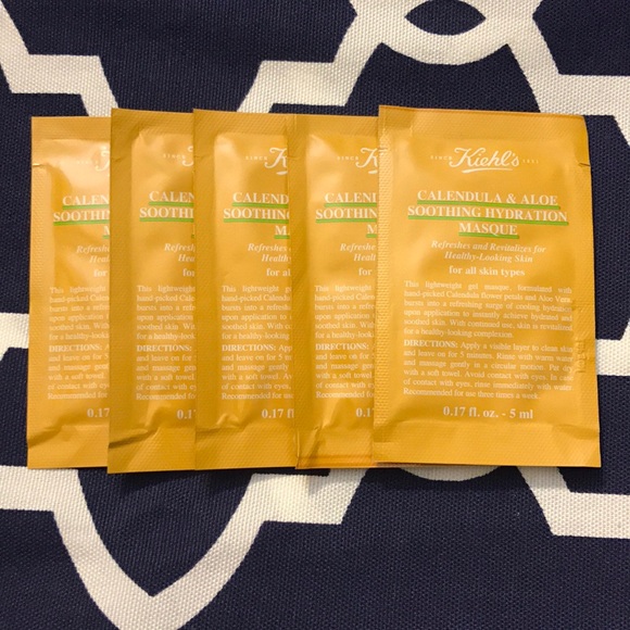 Kiehlu0027s Other  5 Kiehls Calendula Masque Samples  Poshmark
